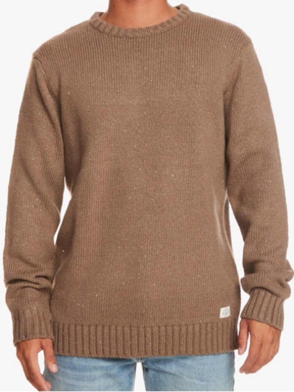 Quiksilver Brown Crewneck Sweater - Knit Pullover
